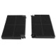 SET OF 2X ROBLIN 5403002 23CM X 15CM CARBON FILTERS EXTRACTOR HOOD - 5403002, EFF55