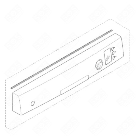CONTROL PANEL HOUSING DISHWASHER - 00670747