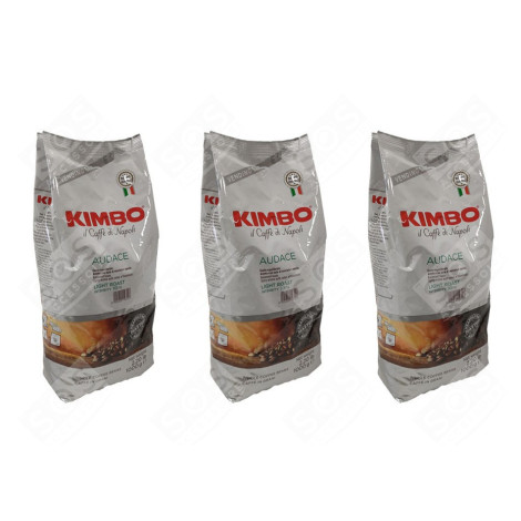 SET OF 3 PACKS OF KIMBO AUDACE COFFEE BEANS 1KG COFFEE MAKER, ESPRESSO - 9729000020
