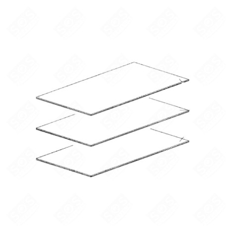 GLASS SHELF REFRIGERATOR, FREEZER - 482000019085