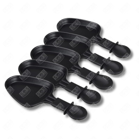 SET OF 5 RACLETTE PANS RACLETTE, GRILL, WOK - AS306002