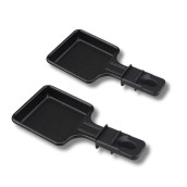 Set of 2 raclette pans