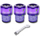 LOT DE 3 FILTRES HEPA COMPATIBLE V11 AVEC BROSSE DE NETTOYAGE VACUUM CLEANER  - 970013-02, 970013-02