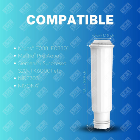 SET OF 8 CLARIS TZ60003 WATER FILTERS COFFEE MAKER, ESPRESSO - 00461732, 9000849514