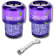 SET OF 2 HEPA FILTERS COMPATIBLE WITH V11 V12 V15 WITH CLEANING BRUSH VACUUM CLEANER  - 970013-02, 970013-02