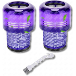 Set of 2 Hepa filters compatible with V11 V12 V15 with cleaning brush