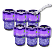 Set of 6 Hepa Filters compatible with V11 V12 V15 with cleaning brush