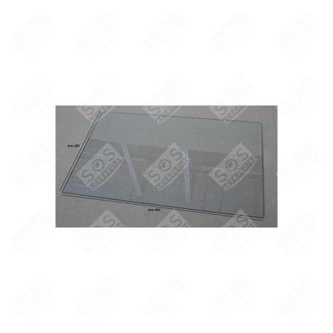 SHELF GLASS 458.5X282MM REFRIGERATOR, FREEZER - 775652015