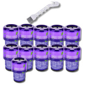 Set of 11 Hepa filters compatible with V11 V12 V15 with cleaning brush