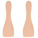 LOT DE 2 PELLES EN BOIS POUR POÊLON, SPATULES RACLETTE  RACLETTE, GRILL, WOK - AS306003