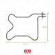1300W BOTTOM OVEN HEATING ELEMENT GAS / ELECTRIC OVENS - 95X1210, CA50042A9