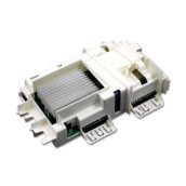 Electronic card, programmed module