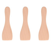 Set of 3 wooden paddles for pan, raclette spatulas