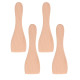 LOT DE 4 PELLES EN BOIS POUR POÊLON, SPATULES RACLETTE  RACLETTE, GRILL, WOK - AS306003