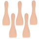 LOT DE 5 PELLES EN BOIS POUR POÊLON, SPATULES RACLETTE  RACLETTE, GRILL, WOK - AS306003