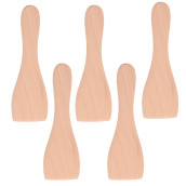 Lot de 5 pelles en bois pour Poêlon, spatules raclette 
