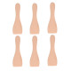 SET OF 6 WOODEN PADDLES FOR PAN, RACLETTE SPATULAS RACLETTE, GRILL, WOK - AS306003