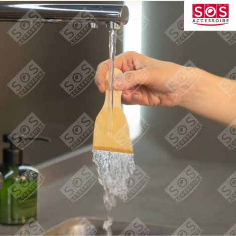 LOT DE 7 PELLES EN BOIS POUR POÊLON, SPATULES RACLETTE  RACLETTE, GRILL, WOK - AS306003