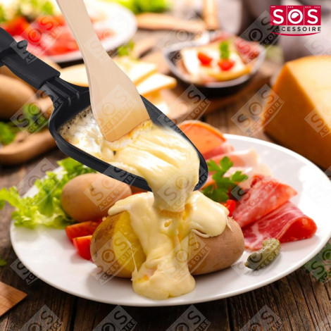 LOT DE 9 PELLES EN BOIS POUR POÊLON, SPATULES RACLETTE  RACLETTE, GRILL, WOK - AS306003