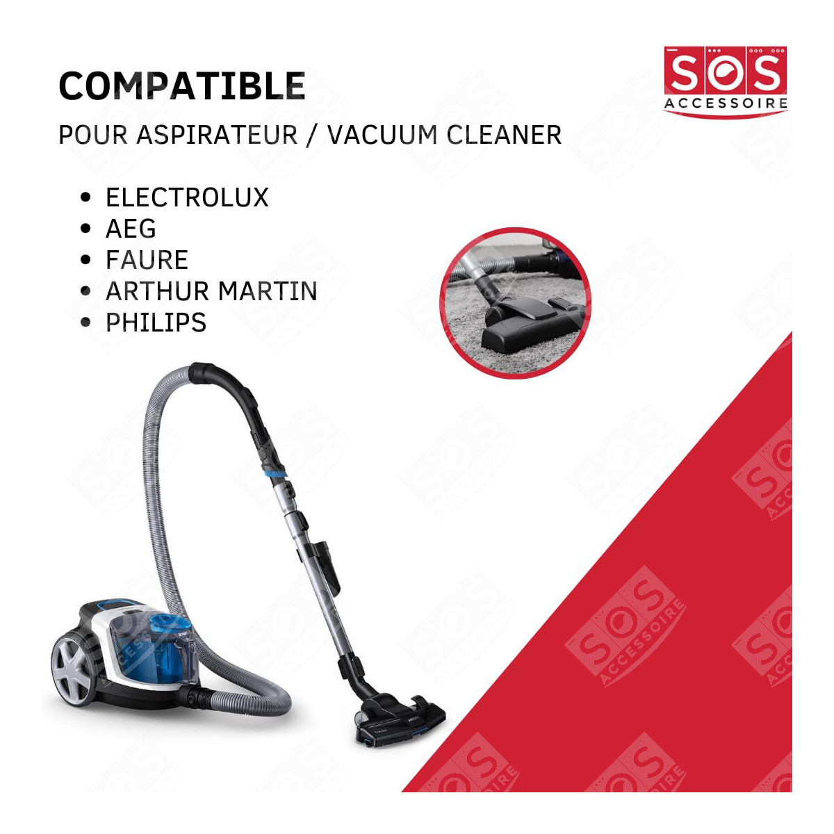 Lot de boîtes de sacs TYPE S-BAG ELECTROLUX, AEG, FAURE