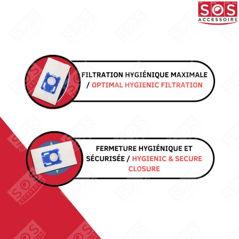 SET OF 8 BOXES OF 4 TYPE S-BAG BAGS VACUUM CLEANER  - 9001684589