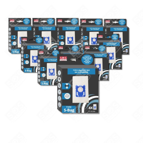 SET OF 11 BOXES OF 4 TYPE S-BAG BAGS VACUUM CLEANER  - 9001684589