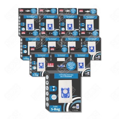 PACK OF 12 BOXES OF 4 TYPE S-BAG BAGS VACUUM CLEANER  - 9001684589
