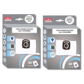 Set of 2 boxes of 4 bags + 1 HYGIENE+ filter
