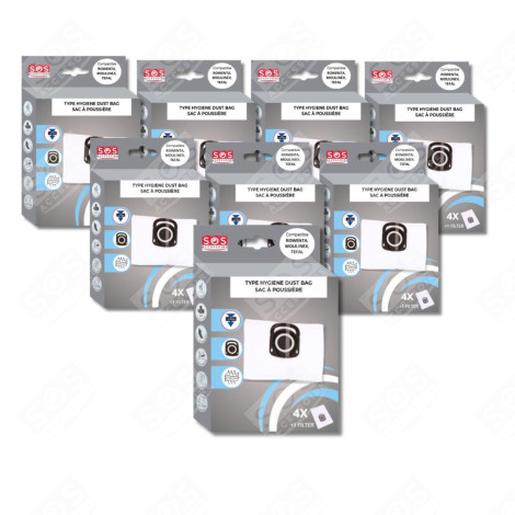 SET OF 8 BOXES OF 4 BAGS + 1 HYGIENE+ FILTER VACUUM CLEANER  - ZR200520