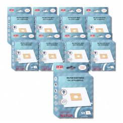 Set of 9 boxes of 5 bags with 1 pre-filter COUPE/COMPACT/GO/FORCE