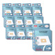 SET OF 12 BOXES OF 5 BAGS WITH 1 PRE-FILTER COUPE/COMPACT/GO/FORCE VACUUM CLEANER  - 78602600, 22422400