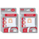SET OF 2 BOXES OF 4 MICROFIBER BAGS H81 VACUUM CLEANER  - 35601865