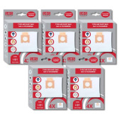 Pack of 5 boxes of 4 microfiber bags H81