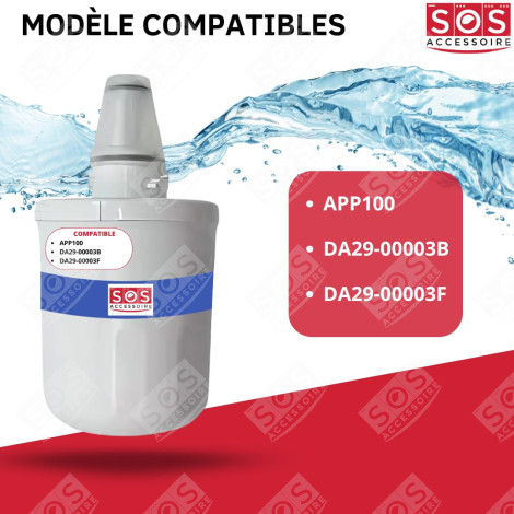 SET OF 6 AQUAPURE / APP100 WATER FILTERS REFRIGERATOR, FREEZER - 484000000513, DA29-00003G