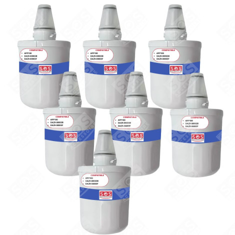 SET OF 7 WATER FILTERS AQUAPURE / APP100 REFRIGERATOR, FREEZER - 484000000513, DA29-00003G
