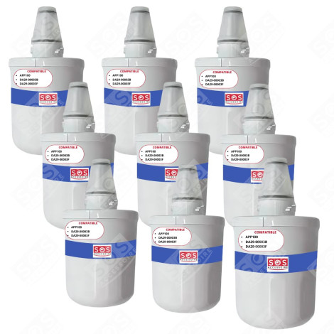 SET OF 9 AQUAPURE / APP100 WATER FILTERS REFRIGERATOR, FREEZER - 484000000513, DA29-00003G