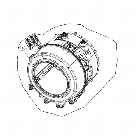 WASHING BLOCK WASHING MACHINES - 2500704101