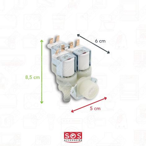 3-WAY SOLENOID VALVE 90° COMPATIBLE WASHING MACHINES - 1881620, 1678013