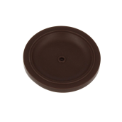 Brown rubber disc