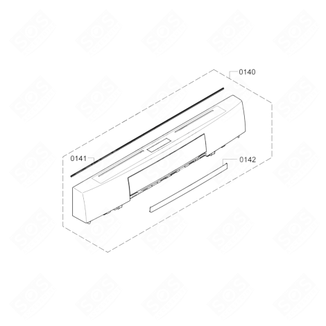 CONTROL PANEL CASING (0140) DISHWASHER - 11015548