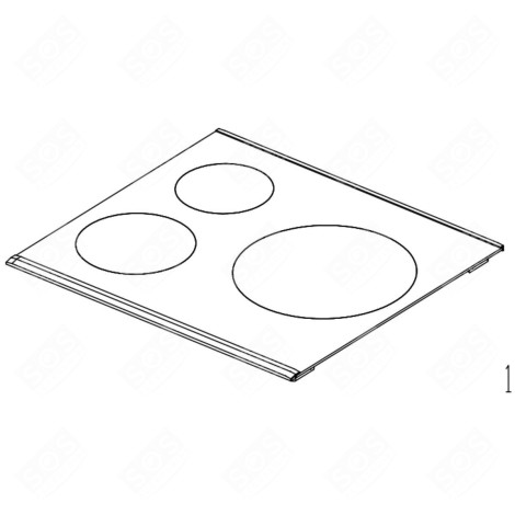 CERAMIC GLASS COOKTOP GAS / ELECTRIC OVENS - 4410300495