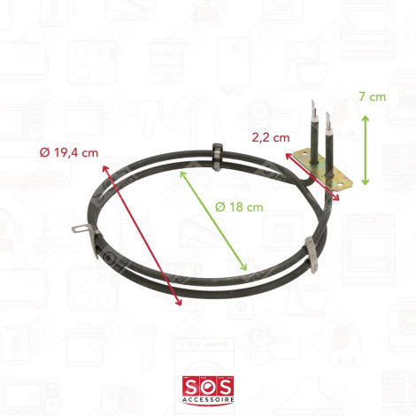 CIRCULAR ELEMENT 2000W GAS / ELECTRIC OVENS - 806890591, 806891082