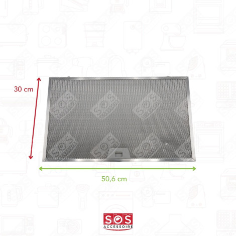 METAL FILTER 506X300 MM EXTRACTOR HOOD - 4055135349, 133.0184.490