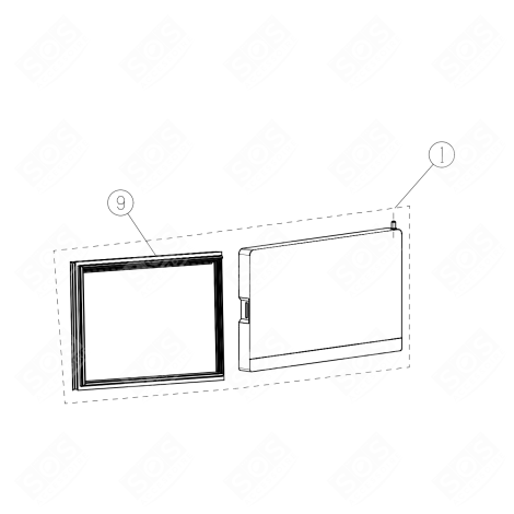 JOINT DE PORTE RÉFRIGÉRATEUR (REPÈRE 5) REFRIGERATOR, FREEZER - HK1953154