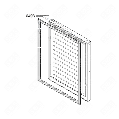 FREEZER DOOR (REFERENCE 403) REFRIGERATOR, FREEZER - 23003038