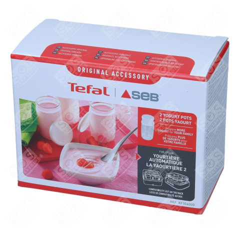 SET OF 2 POTS WITH LIDS YOGHURT MAKER - XF104000