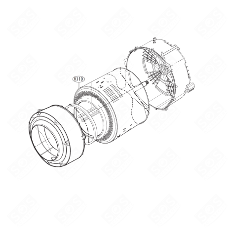 DRUM (REFERENCE K110) WASHING MACHINES - AJQ33587707, AJQ33587719