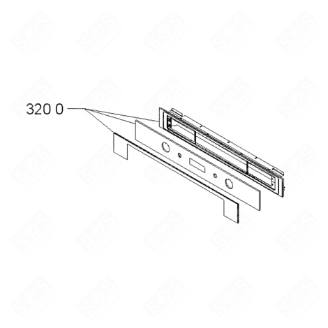 CONTROL PANEL GAS / ELECTRIC OVENS - 480121103212