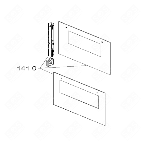 OVEN GLASS GAS / ELECTRIC OVENS - 480121100532