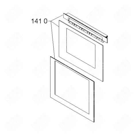 OVEN GLASS GAS / ELECTRIC OVENS - 480121103343